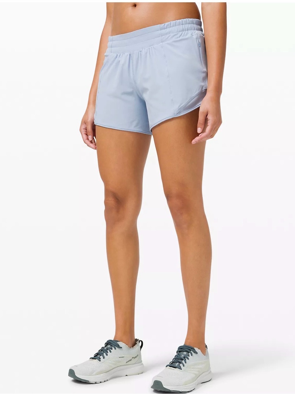 Lululemon Ice Blue Hotty Hot 4” Inseam Shorts Size 14
